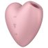 Satisfyer Cutie Heart - Επαναφορτιζόμενος κλειτοριδικός δονητής με κύματα αέρα (ροζ)