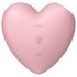 Satisfyer Cutie Heart - Επαναφορτιζόμενος κλειτοριδικός δονητής με κύματα αέρα (ροζ)
