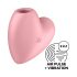 Satisfyer Cutie Heart - Επαναφορτιζόμενος κλειτοριδικός δονητής με κύματα αέρα (ροζ)