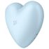Satisfyer Cutie Heart - επαναφορτιζόμενος κλειτοριδικός διεγέρτης με κύματα αέρα (μπλε)