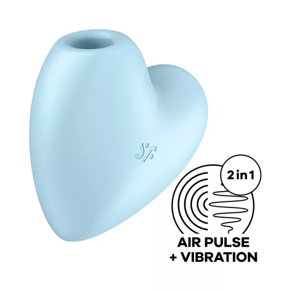 Satisfyer Cutie Heart - επαναφορτιζόμενο δονητή κλειτορίδας με κύματα αέρα (μπλε)