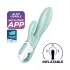 Satisfyer Air Pump Bunny 5 - Δονητής με αντλία με έλεγχο μέσω εφαρμογής (μέντα)