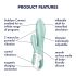 Satisfyer Air Pump Bunny 5 - Έξυπνος Δονητής με Αντλία (Μέντα)