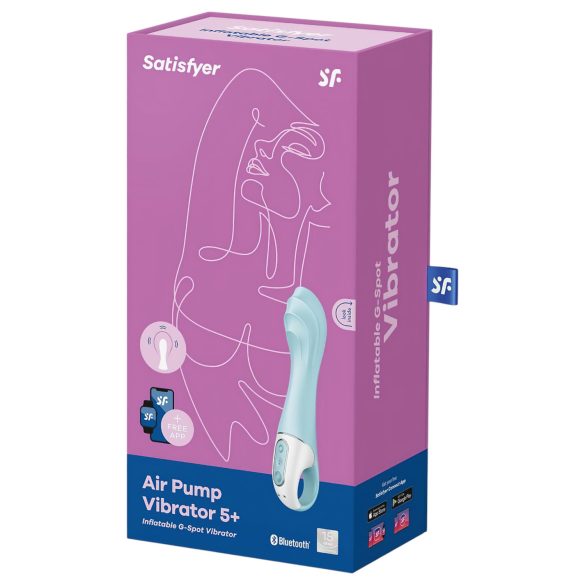 Satisfyer - δονητής με αντλία αέρα - έξυπνος, αντλούμενος, μπλε
