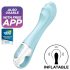 Satisfyer Air Pump Δονητής 5 - έξυπνος αντλούμενος δονητής (μπλε)