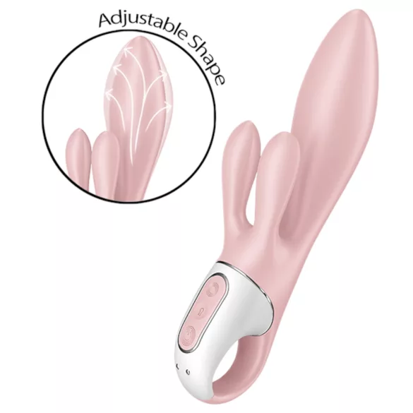Satisfyer Air Pump Bunny 3 - δονητής με αντλία (ροζ)
