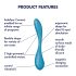 Satisfyer G-spot Flex 5 - Έξυπνος δονητής για το σημείο G (πράσινο)