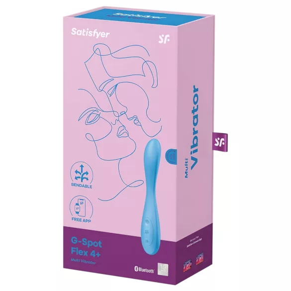 Satisfyer G-spot Flex 4 - Δονητής σημείου G με έλεγχο μέσω εφαρμογής (τιρκουάζ)