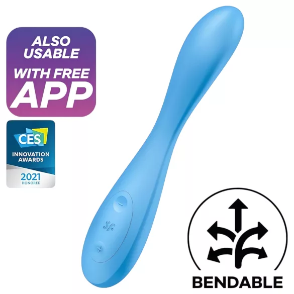 Satisfyer G-spot Flex 4 - Δονητής σημείου G με έλεγχο μέσω εφαρμογής (τιρκουάζ)