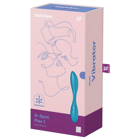 Satisfyer - δονητής G-spot Flex 1 - επαναφορτιζόμενος, αδιάβροχος, πράσινος