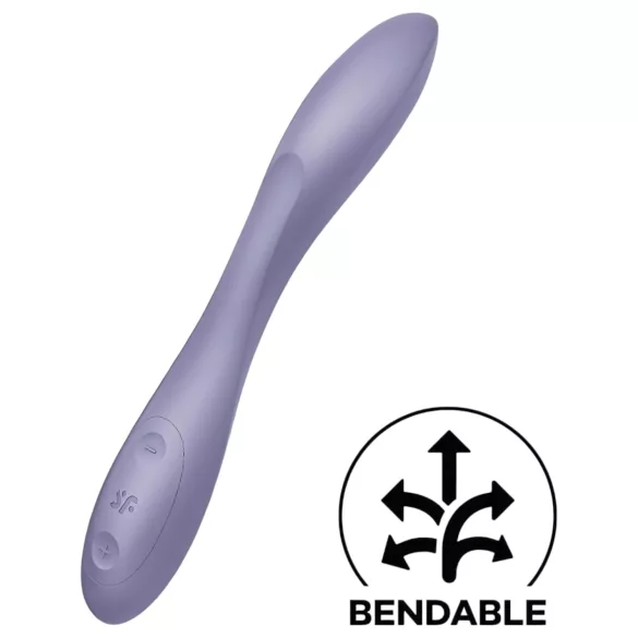 Satisfyer - δονητής σημείου G επαναφορτιζόμενος αδιάβροχος για γυναίκα βιολετί