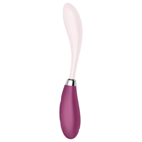 Satisfyer G-Spot Flex 3 - επαναφορτιζόμενος δονητής G-σημείου (ροζ-κόκκινο)