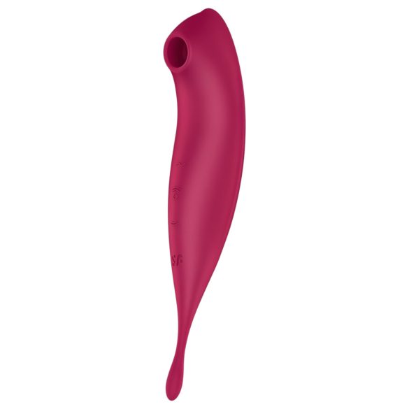 Satisfyer Twirling Pro - δονητής κλειτορίδας 2 σε 1 - έξυπνο - κόκκινο