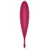 Satisfyer Twirling Pro - δονητής κλειτορίδας 2 σε 1 - έξυπνο - κόκκινο