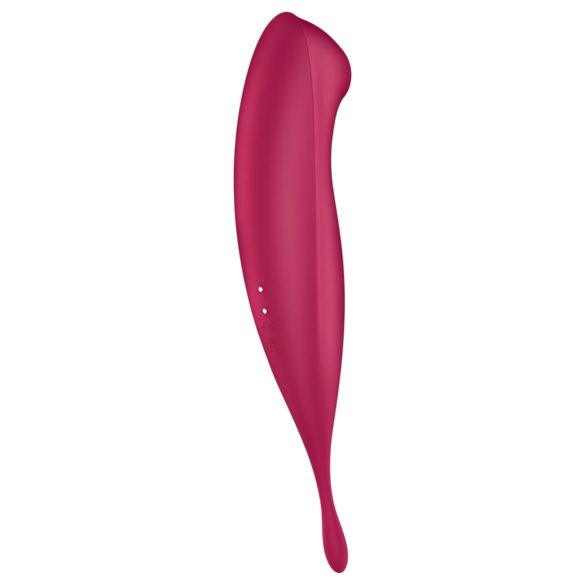 Satisfyer Twirling Pro - δονητής κλειτορίδας 2 σε 1 - έξυπνο - κόκκινο