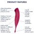 Satisfyer Twirling Pro - Έξυπνος Δονητής 2 σε 1 για την Κλειτορίδα (Κόκκινο)