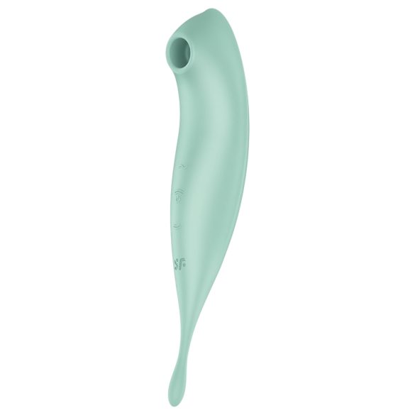 Satisfyer Twirling Pro - έξυπνος 2σε1 δονητής κλειτορίδας (μέντα)