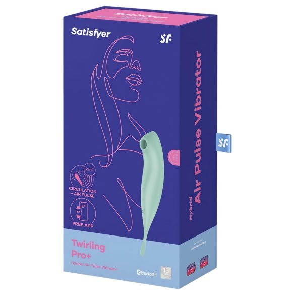 Satisfyer Twirling Pro - έξυπνο δονητής κλειτορίδας 2 σε 1 - μέντα