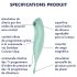 Satisfyer Twirling Pro - έξυπνος 2σε1 δονητής κλειτορίδας (μέντα)