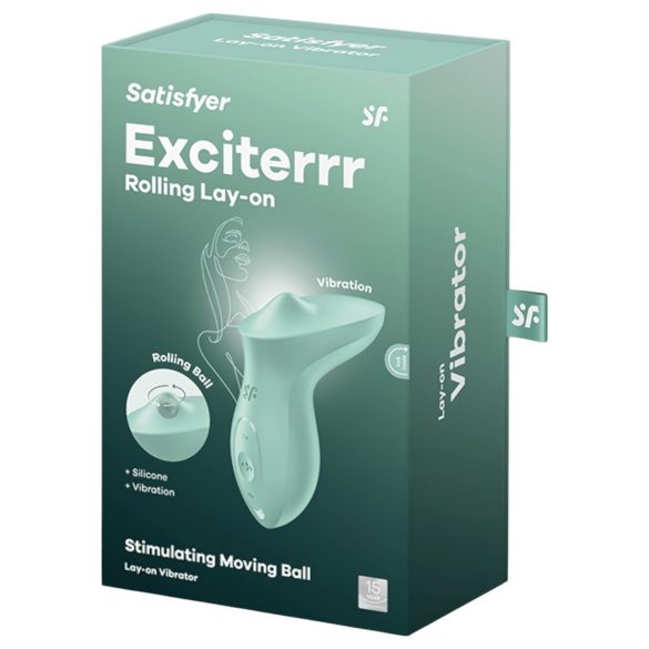 Satisfyer Exciterrr - δονητής κλειτορίδας με περιστρεφόμενες χάντρες - πράσινο