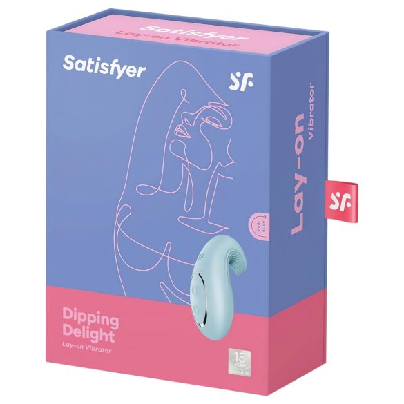 Satisfyer Dipping Delight - δονητής κλειτορίδας επαναφορτιζόμενος - μπλε