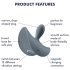 Satisfyer Booty Για Απόλυτους Αρχάριους 2 - πρωκτικός δονητής (γκρι)