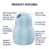 Satisfyer Pro To Go 1 - αυνανιστής κλειτορίδας με αέρα (μπλε)