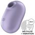 Satisfyer Pro To Go 2 - με μπαταρία, κλειτοριδικός διεγέρτης αέρα (βιολετί)