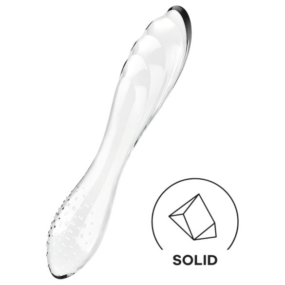 Satisfyer Dazzling Crystal 1 - Διπλό Γυάλινο Ομοίωμα (Διαφανές)