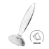 Satisfyer Sparkling Crystal - γυάλινο δονητής με ραβδώσεις - διαφανές