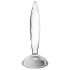 Satisfyer Sparkling Crystal - Ριγέ γυάλινο δονητής (διαφανής)
