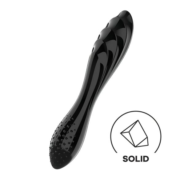 Satisfyer Διπλός Κρύσταλλος 1 - Διπλής Χρήσης Γυάλινο Δονητής (Μαύρο)