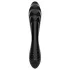 Satisfyer Dazzling Crystal 1 - διπλό γυάλινο δονητής - μαύρο