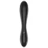 Satisfyer Dazzling Crystal 1 - διπλό γυάλινο δονητής - μαύρο