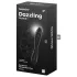 Satisfyer Dazzling Crystal 1 - διπλό γυάλινο δονητής - μαύρο