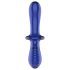 Satisfyer Double Crystal - Διπλός γυάλινος δονητής (μπλε)