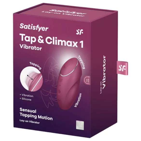 Satisfyer Tap & Climax 1 - δονητής & διεγέρτης κλειτορίδας 2 σε 1 - κόκκινο