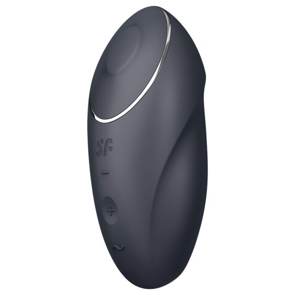 Satisfyer Tap & Climax 1 - Διπλή απόλαυση, 2 σε 1 κλειτοριδικός δονητής (μαύρο)