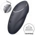 Satisfyer Tap & Climax 1 - Διπλή απόλαυση, 2 σε 1 κλειτοριδικός δονητής (μαύρο)