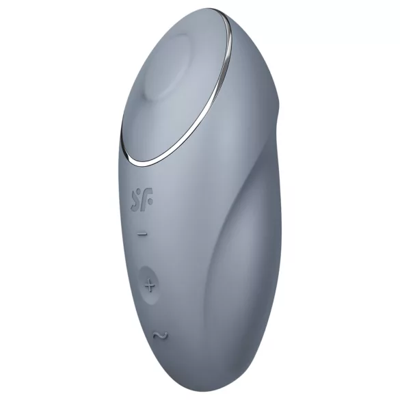 Satisfyer Tap & Climax 1 - γυναικείος δονητής κλειτορίδας 2 σε 1 - γκρι