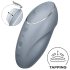 Satisfyer Tap & Climax 1 - 2 σε 1 δονούμενος διεγερτής κλειτορίδας (γκρι)