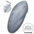 Satisfyer Tap & Climax 1 - γυναικείος δονητής κλειτορίδας 2 σε 1 - γκρι