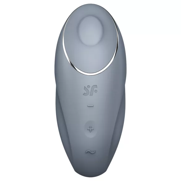 Satisfyer Tap & Climax 1 - γυναικείος δονητής κλειτορίδας 2 σε 1 - γκρι