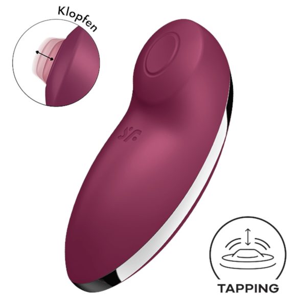 Satisfyer Tap & Climax 2 - δονητής κλειτορίδας και σημείου G 2 σε 1 - κόκκινο