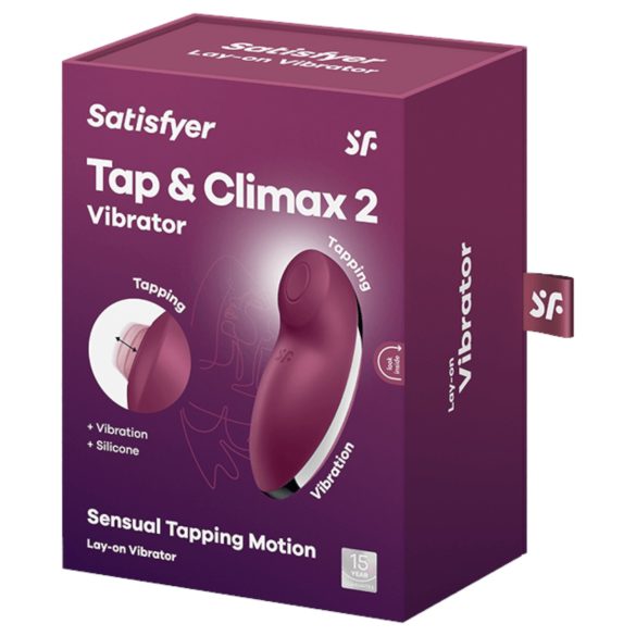 Satisfyer Tap & Climax 2 - δονητής κλειτορίδας και σημείου G 2 σε 1 - κόκκινο