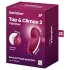Satisfyer Tap & Climax 2 - 2 σε 1 διεγέρτης κλειτορίδας και δονητής (κόκκινο)