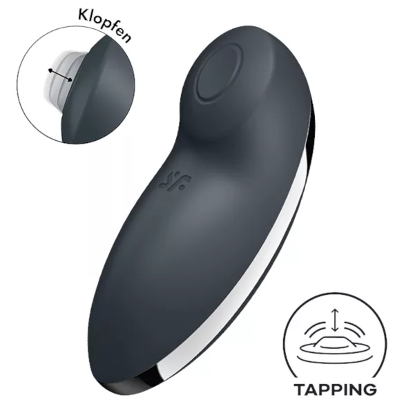 Satisfyer Tap & Climax 2 - δόνητης κλειτορίδας 2 σε 1 - γκρι