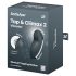 Satisfyer Tap & Climax 2 - Δονητής 2σε1 για κορύφωση (γκρι)