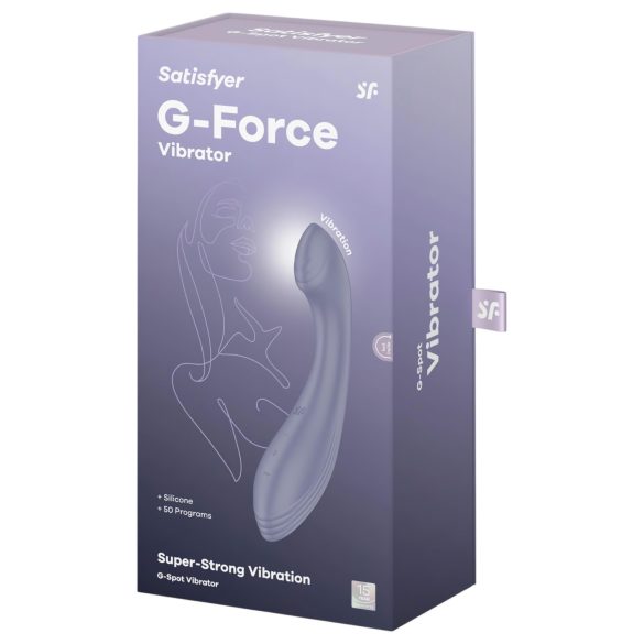 Satisfyer G-Force - δονητής σημείου G επαναφορτιζόμενος αδιάβροχος μωβ