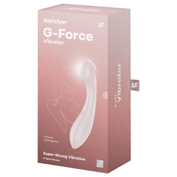 Satisfyer G-Force - δονητής σημείου G επαναφορτιζόμενος αδιάβροχος μπεζ